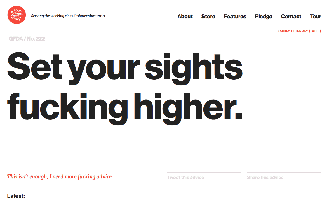 Good Fucking Design Advice.com