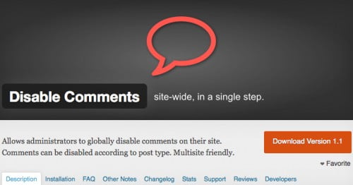 Een wordpress plugin die je comments voor pahina's laat uitzetten