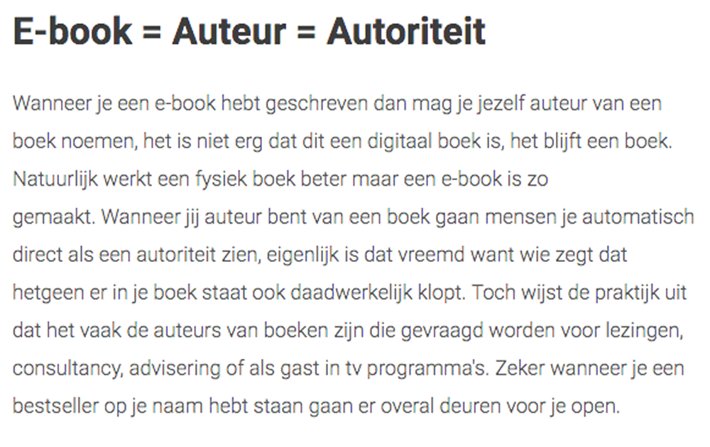 boek is autoriteit