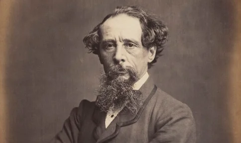 copyrightvrij plaatje van Charles Dickens