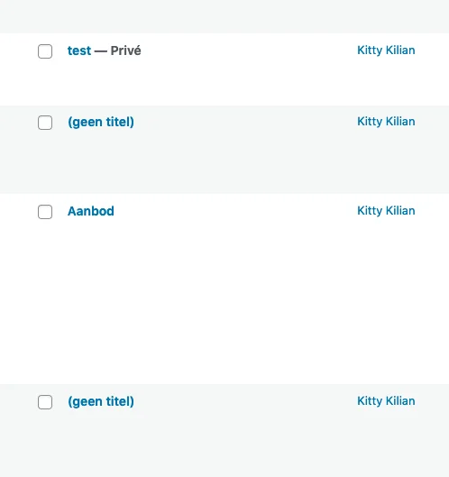 pagina's zonder titel terugvinden in WordPress